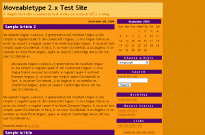 Click to view the test site for Orange Purple
