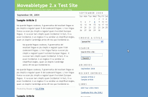 Click to view the test site for TypePad Thin