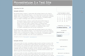 Click to view the test site for Movabletype3 Gettysburg