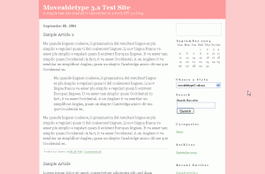 Click to view the test site for Movabletype3 Sakura