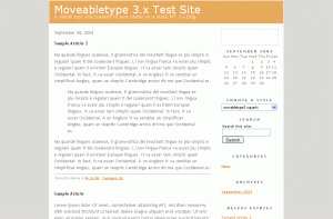 Click to view the test site for Movabletype3 Squash